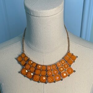 Orange Statement Necklace